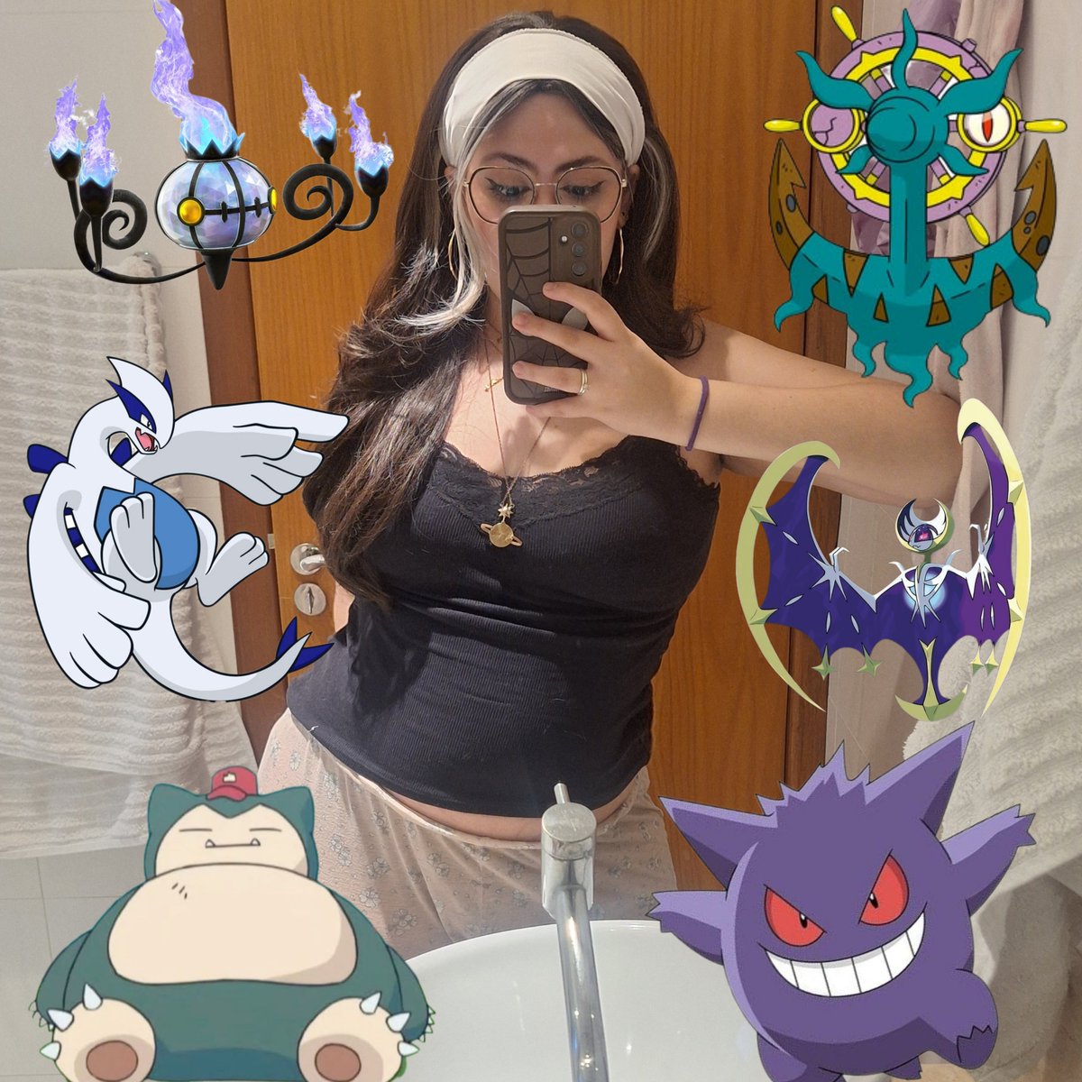acervochandelur's tweet photo. Qual seria a sua equipe dos sonhos no mundo pokémon???

(Todo mundo arrumado nos rolês e eu de pijama 😭) https://t.co/MrXOMcYZGq