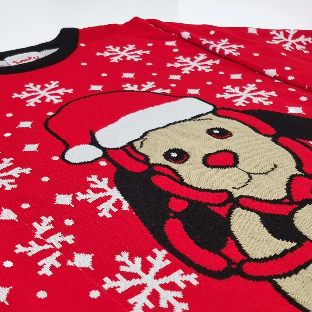 Sootyandco's tweet photo. Yes, that is a Christmas jumper. No, it's not too early. Yes, that is a string of sausages.

Shop the full range: https://t.co/yZWsDqCML8
#CosTootyPooSmesh https://t.co/qg7v730BGl