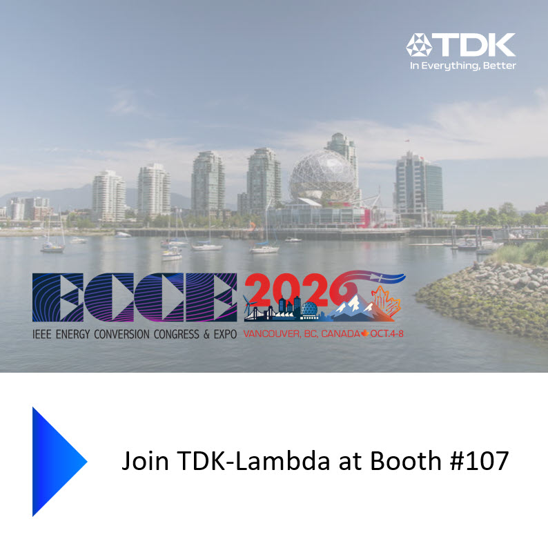 tdklambda's tweet photo. Vancouver, BC, Canada🍁here we come! 
The #TDKLambda #PowerSolutions team will be heading to #ECCE2026. 
You can find us at Booth # 107 
🗓️October 5 &amp; 6, 2026
📍Exhibit Hall C – Vancouver Convention Centre
🔗Register 
https://t.co/nDbdjmgQ3t
🌐TDK-Lambda 
https://t.co/LUvc0sId70 https://t.co/TngWqcy7DN