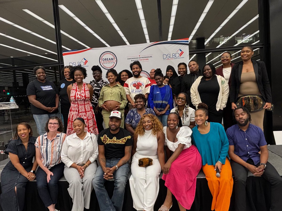 SmallBizDC's tweet photo. Congratulations to the FY26 winners of the Battle of the Wards Dream Pitch competition!

The Dream program provides a pathway from idea to expansion and new opportunities, and by supporting #Ward7 and #Ward8 businesses, the community fosters real chances for growth and success. https://t.co/MIAdaX6mFM