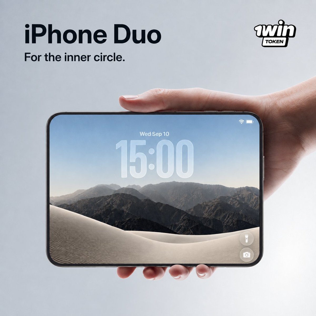 1winToken's tweet photo. should we give away an iPhone Duo before TGE? https://t.co/NLlSRUZQax