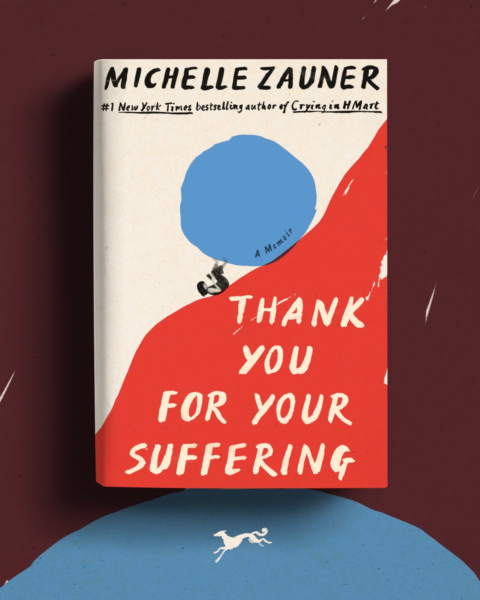 AAKnopf's tweet photo. From the #1 bestselling author of Crying in H Mart comes a moving, funny, unforgettable memoir of Michelle Zauner’s year spent in South Korea.

Thank You for Your Suffering
4/27/27
Jacket illustration by Linda Huang, jacket design by Kelly Blair

📖: https://t.co/QssNfdTbGA https://t.co/yM6iwd9aE7