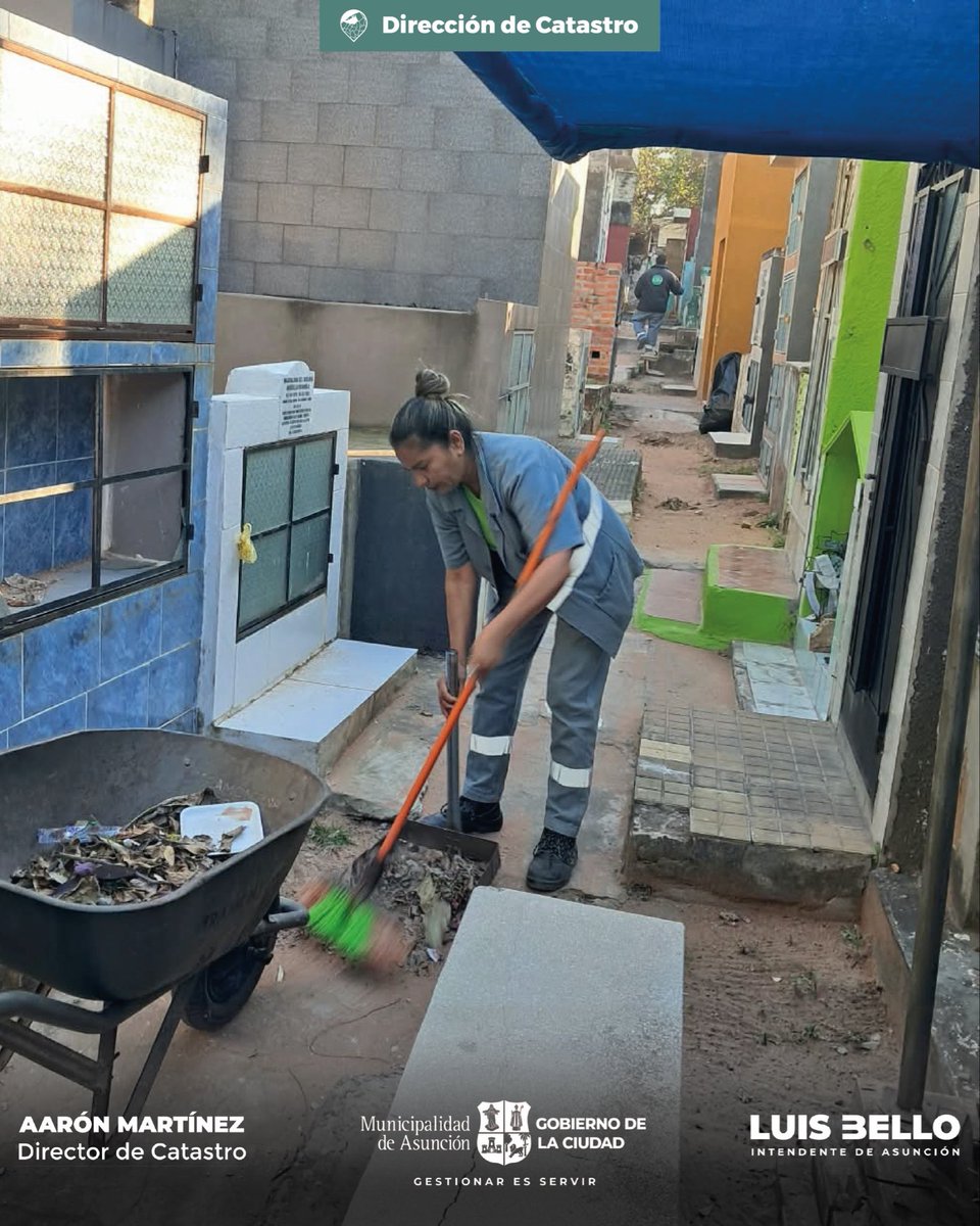 Aaron_una's tweet photo. Llevamos adelante jornadas permanentes de limpieza y mantenimiento en los Cementerios Municipales, contribuyendo al orden y cuidado de estos espacios públicos de gran importancia para nuestra comunidad.

#LuisBelloIntendente🇦🇹
#DireccionDeCatastro
#GestionarEsServir https://t.co/6Iel7J50bs