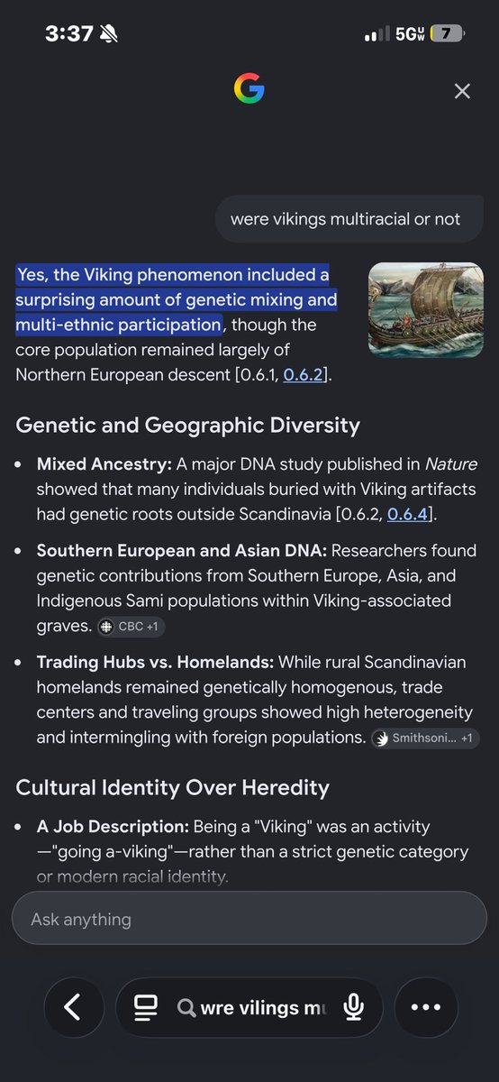 pastpr1m3's tweet photo. @AfreemanFrancis @WadeWil88876104 @_easterncowboy @canadakeroro Vikings were not only white and were indeed multiracial 🫩 https://t.co/0CTQrFQspb