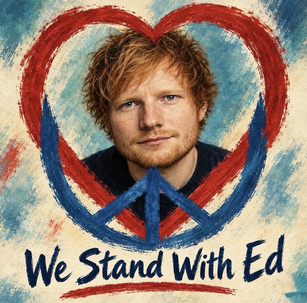 LondonTimes's tweet photo. @GBNEWS I’m now following &amp; supporting #EdSheeran @edsheeran. Watch this space. He may have lost 200k followers, but he’ll gain another 500k in days! #FreePalestine looney protesters can fuck off! Don’t bring #Politics into #Music. Spot on Ed! Please follow: 
https://t.co/0CKWfOjJlK… https://t.co/zL8Dg3eJIO