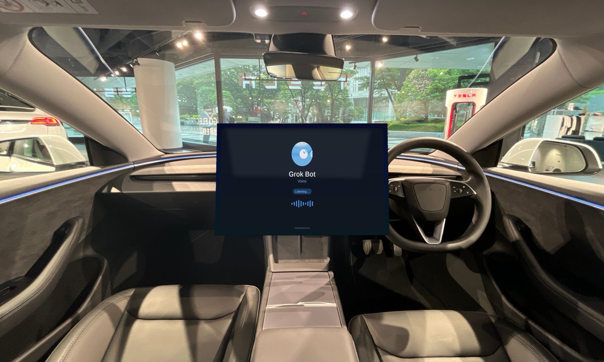 Zakhaar91's tweet photo. Grok Bot can talk now.

Grok is already in Tesla. I can’t wait for Bot Voice to land in future Tesla software — talk while you drive and have it actually do the work: messages, calendar, research, follow-ups.

Commute will never be the same. The future is so bright.

@Tesla @SpaceXAI @bot