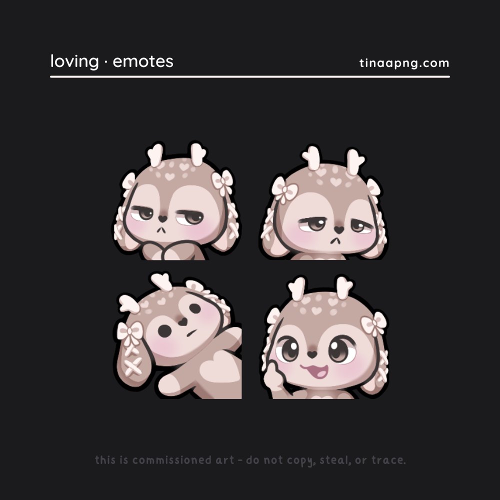 tinaapng's tweet photo. fawn emote babies ✧˖°. https://t.co/oZBUmih5bo