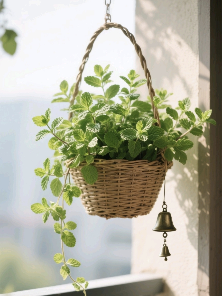 LeonorEarnjte's tweet photo. My tiny balcony is now my cozy mini herb garden—fresh mint and basil for daily iced tea feels like a little win! https://t.co/toihgQDcho