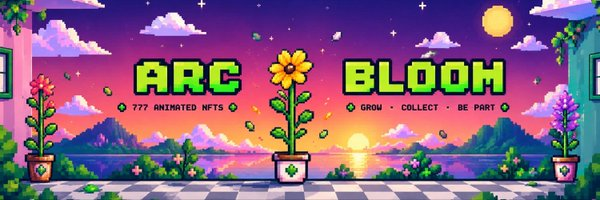 AustineChu26295's tweet photo. Delighted to announce  our collaboration with @Arcbloom_ .

@Arcbloom_ x @onch3in_w3rrior 

I have been watching what Arcbloom_ is building and the concept is genuinely interesting.

777 animated Blooms growing on @arc 

There is something refreshing about seeing a collection lean into its own identity instead of forcing the usual NFT narrative.

Art + AI + Web3 storytelling is incredible right?
Keep an eye on them.