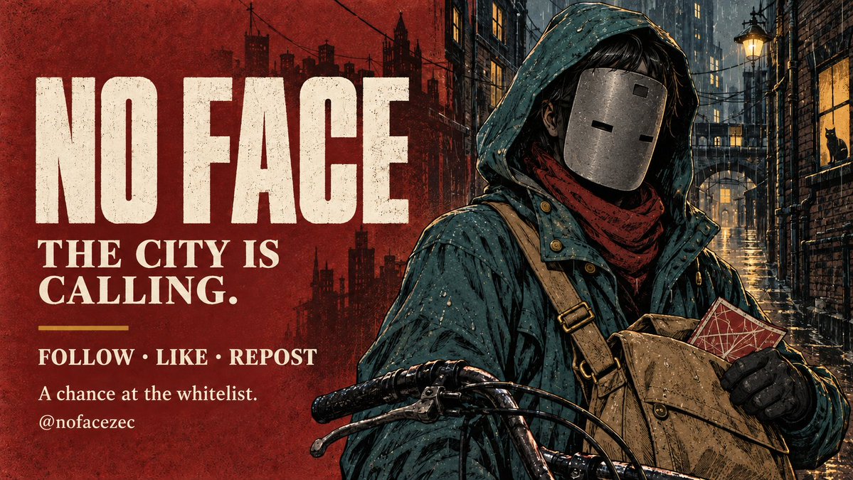 nofacezec's tweet photo. Meet NO FACE — a city of masked identities, coming to Zcash.

Every mask tells a story. What stays hidden is yours to decide.

👁️Follow @nofacezec
👁️Like this post
👁️Repost this post

Explore the city: https://t.co/e1Zwu1JzwH

Be known. Stay unknown. https://t.co/8MNB7sc3o4