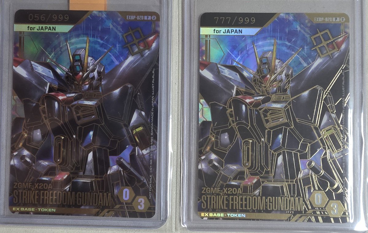 yjys82's tweet photo. First serial No. 777
Second No. 056

What's Next?

#gundamcardgame
#GCG
#EXBP-028 https://t.co/PIJ1dYirJh