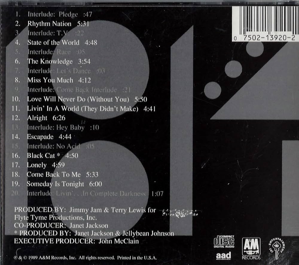 PopBase's tweet photo. 37 years ago today, Janet Jackson released ‘Rhythm Nation 1814.’ https://t.co/HfvsFMQohO
