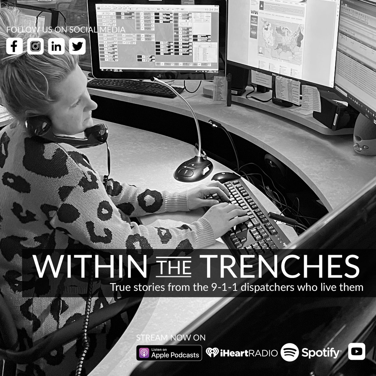 911podcast's tweet photo. Real-life critical incidents, including officer-involved shootings, and their lasting effect on perspective and practice. Ep. 671 features Ashley, your friendly neighborhood 911 dispatcher out of Elkhart City, IN. This episode is sponsored by RapidSOS. https://t.co/VVFjkqommy https://t.co/crxwOcPd0w