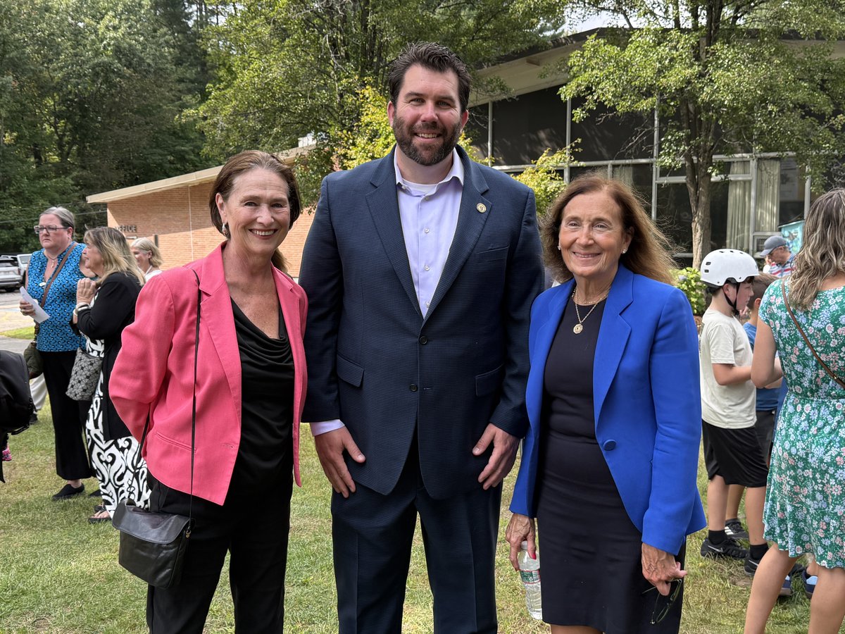 MassTreasury's tweet photo. Congratulations to Stoughton on the groundbreaking of the Cedar Hill South Elementary School! Affectionately referred to as “the School in the Woods,” its design honors the relationship between the school and its natural surroundings. https://t.co/uXvOvUO7Bc