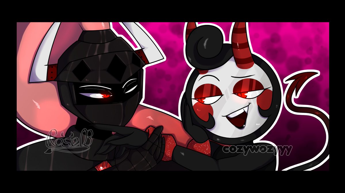 _rosesgarden_'s tweet photo. matching ShiningArmor pfps I drew together with @CozyWozyyy :3 
#dandysworld #dandysworldsoulvester #dandysworldglisten #shiningarmor https://t.co/9Gr4mvkOEJ