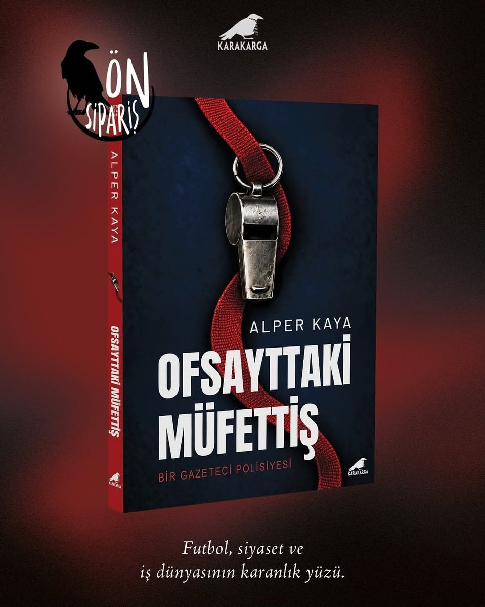 DedektifDergi's tweet photo. Alper Kaya'nın yeni romanı Ofsayttaki Müfettiş @KaraKargaYayin etiketiyle ön satışta👏👏

Tebrikler @alper_kaya 
👏👏 https://t.co/tM8d2LmBsL