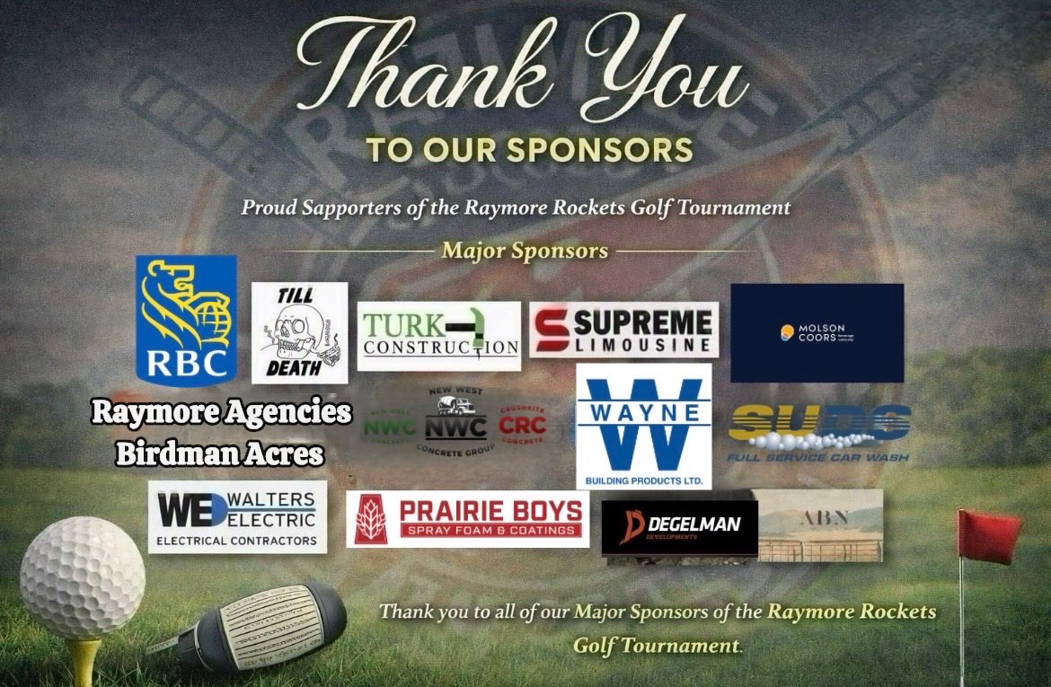 RocketsRaymore's tweet photo. The Rockets would like to extend our thanks to the following sponsors for supporting our golf tourney coming up on September 25th!!  

There is still a couple spots open if you want to put a team in, registration details in a previous post. https://t.co/uRYNF6Vqbc