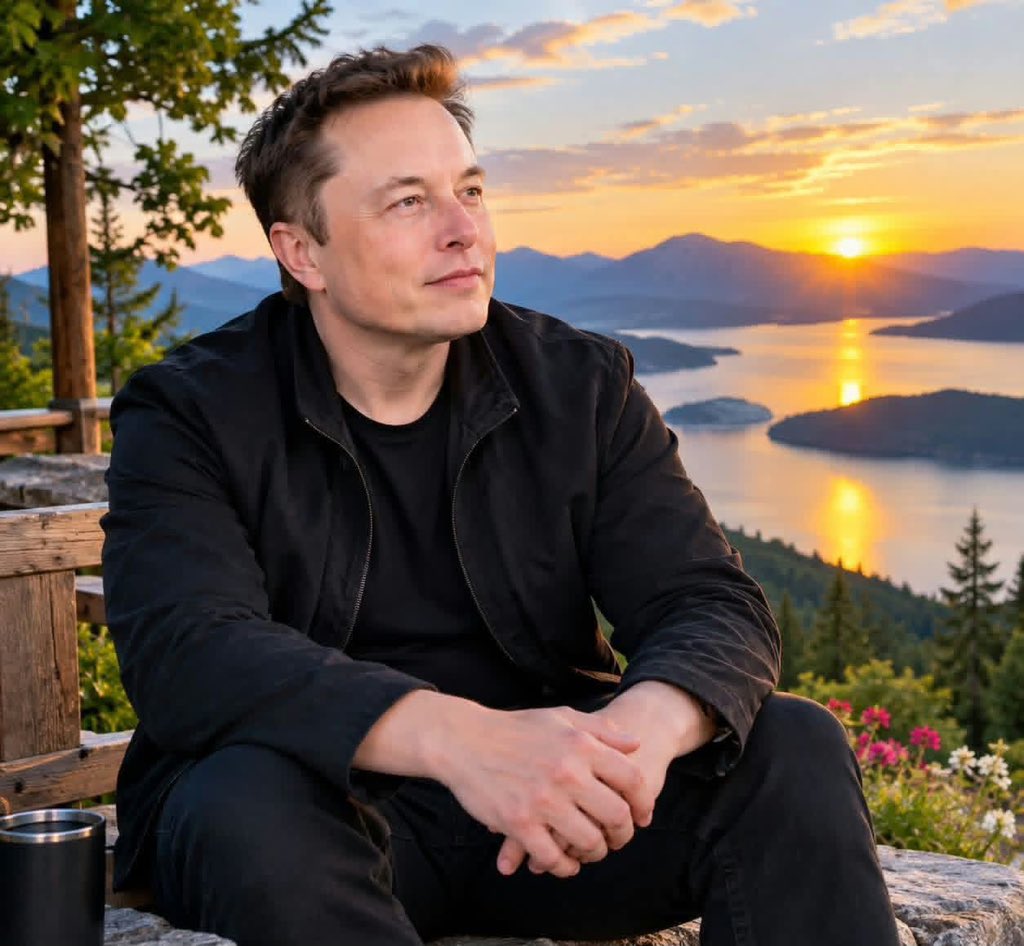 El0n_DecOded's tweet photo. Sometimes, the best moments are found in quiet places, surrounded by nature and a beautiful sunset. 🌅✨
A little peace, a little reflection, and a view worth remembering. 💫 https://t.co/E8J0k6SBgU