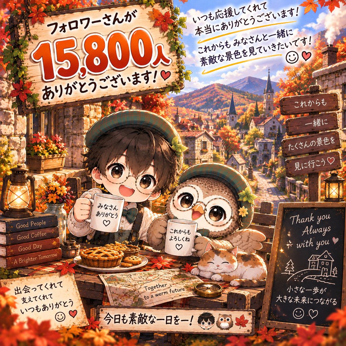kokoro_fukufuku's tweet photo. フォロワーさん15,800人✨
いつも応援してくださって
本当にありがとうございます😊🍀

こうしてたくさんの方と出会えて
一緒に交流できる事が嬉しいです。

これからも少しでも
こころが軽くなるような発信を
届けていきます🦉👦✨

いつもコメントありがとうございます😊
ひとつひとつ楽しく読ませていただいています🍀

すべてに返信できない時は
いいね・リポストでお返しさせてください🙇

これからもよろしくお願いします😊✨