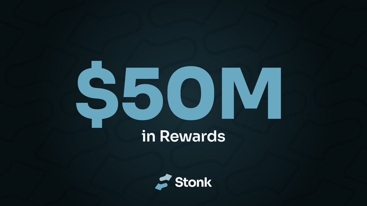 LaunchOnSF's tweet photo. $50,000,000 in rewards have now been distributed to holders of StonkFun reward coins.

Fun to hold, paid to hold. https://t.co/UErj13ww0E