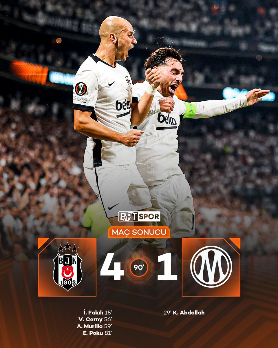 bpthaber's tweet photo. Beşiktaş, Avrupa Ligi'ndeki ilk maçına galibiyetle başladı. https://t.co/8NCMk7PCJf