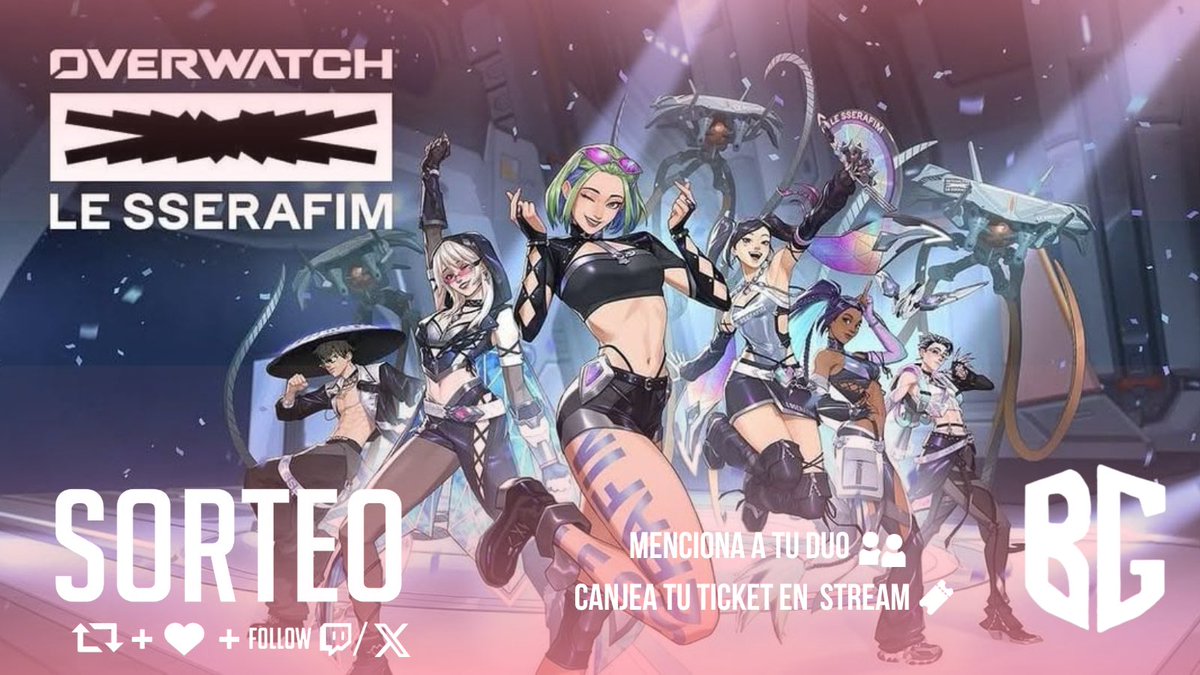 BunkerGamerMX's tweet photo. 🔥SORTEO🔥
🎁 1x Megabundle LE SSERAFIM(Temporada 4)
Gracias @Blizzard_Ent por el código
✅Seguirme en X y twitch
✅RT y Like
✅Menciona a tu dúo
✅Canjea tu ticket en stream
��️Sorteo 9 de OCTUBRE del 2026 en vivo x Twitch
#OWLATAMLESSERAFIM #OWLATAMMegaloteGiveaway https://t.co/Bkog5P7AeX