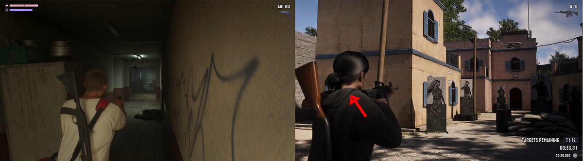 RetroNationX's tweet photo. GTA 6 Extended Look was clearly running on different builds across different footage. They’re struggling with this game, and it’ll probably launch as a broken mess. https://t.co/DoJY407GMN