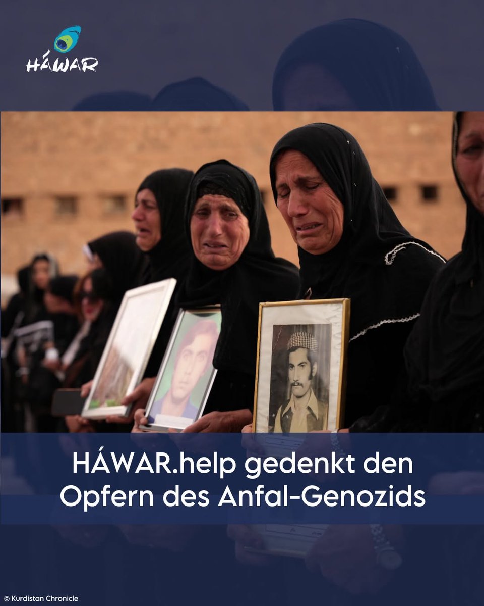 EsronCarvalho's tweet photo. Der 14. April ist ein Tag des Gedenkens für die Opfer des Anfal-Genozids. Im Jahr 1988 führte das irakische Regime unter Saddam Hussein einen systematischen Völkermord gegen die Kurden in acht Phasen durch. https://t.co/JZ3wAOEZ1H