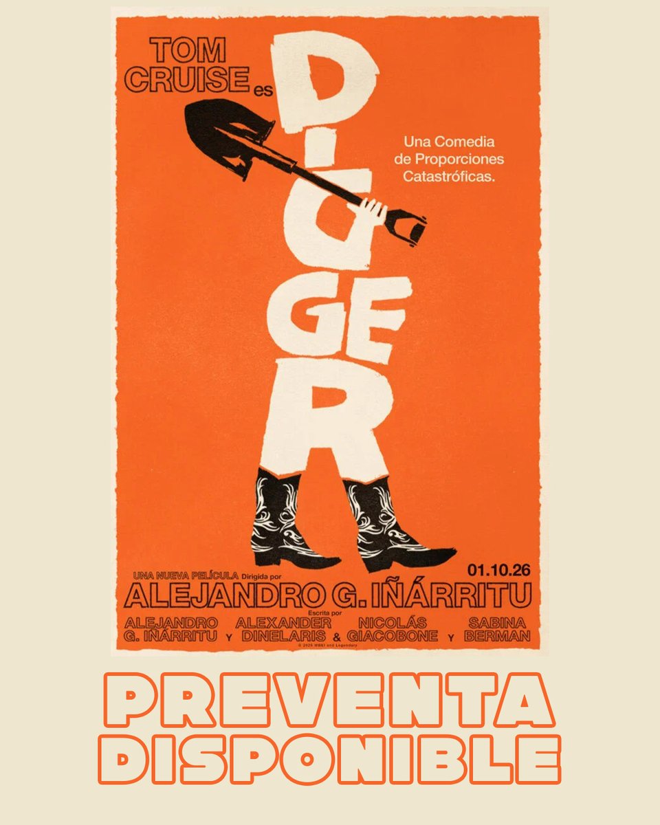 CinexVe's tweet photo. ⛏️ + 🤠 + 🎬 = ¡PREVENTA DE #DIGGER EN CINEX!

Adquiere tus entradas en https://t.co/avNMQGKuvd para que puedas ver a Tom Cruise en una comedia catastrófica a partir del 01 de octubre. https://t.co/Np07s8mvjn