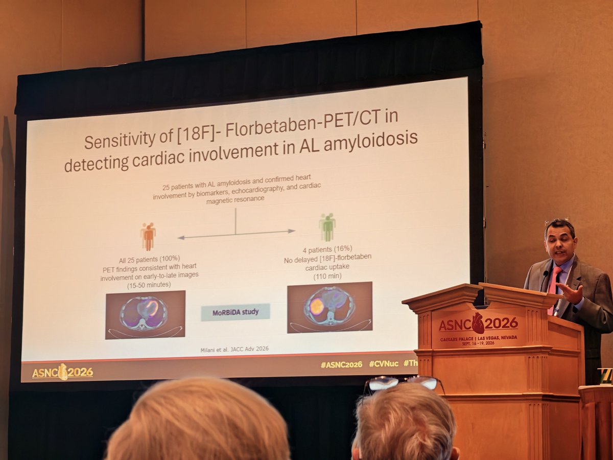 estelais's tweet photo. Late breaking clinical trials: #CArdiag study by Paco Bravo โจ#ASNC2026 @MyASNC @DorbalaSharmila
๐Florbetaben ๐ซ potential for disease burden assessment and risk stratification
#ThinkPET #ThinkAmyloid
๐ @UHegenbart @VietHeartPA @CesiaGallegos @NotNoninvasive @sarahcud @Nishant_ShahMD