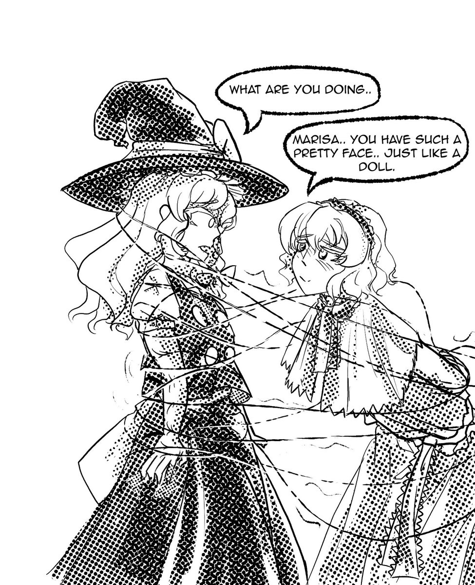 oarfishman's tweet photo. halftone mariali #東方Project #touhou https://t.co/7AIPfoMyaw