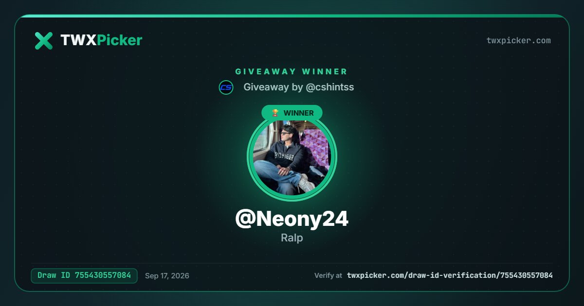 cshintss's tweet photo. Congrats @Neony24 

I will dm you for your trade link https://t.co/fbrAsflDy5