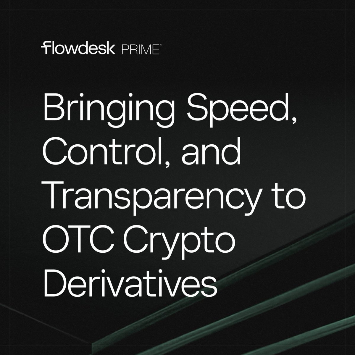 Simon_flowdesk's tweet photo. The most useful tool a trading desk can offer is not a screen. It is a direct line.

Pricing a complex structure, working out how to execute size without market impact, reading where liquidity actually sits on a given day.

These are conversations, not clicks on a screen. The kind of partnership an exchange doesn’t offer.

Our team is deeply embedded in the derivatives market, and we trade as principal, on our own book. That means when a counterparty needs liquidity, they are talking to the team who commits it.

@flowdesk_co  Prime is the interface. The desk behind it is the difference.

I go deeper on how we’re bringing speed, control, and transparency to OTC crypto derivatives.