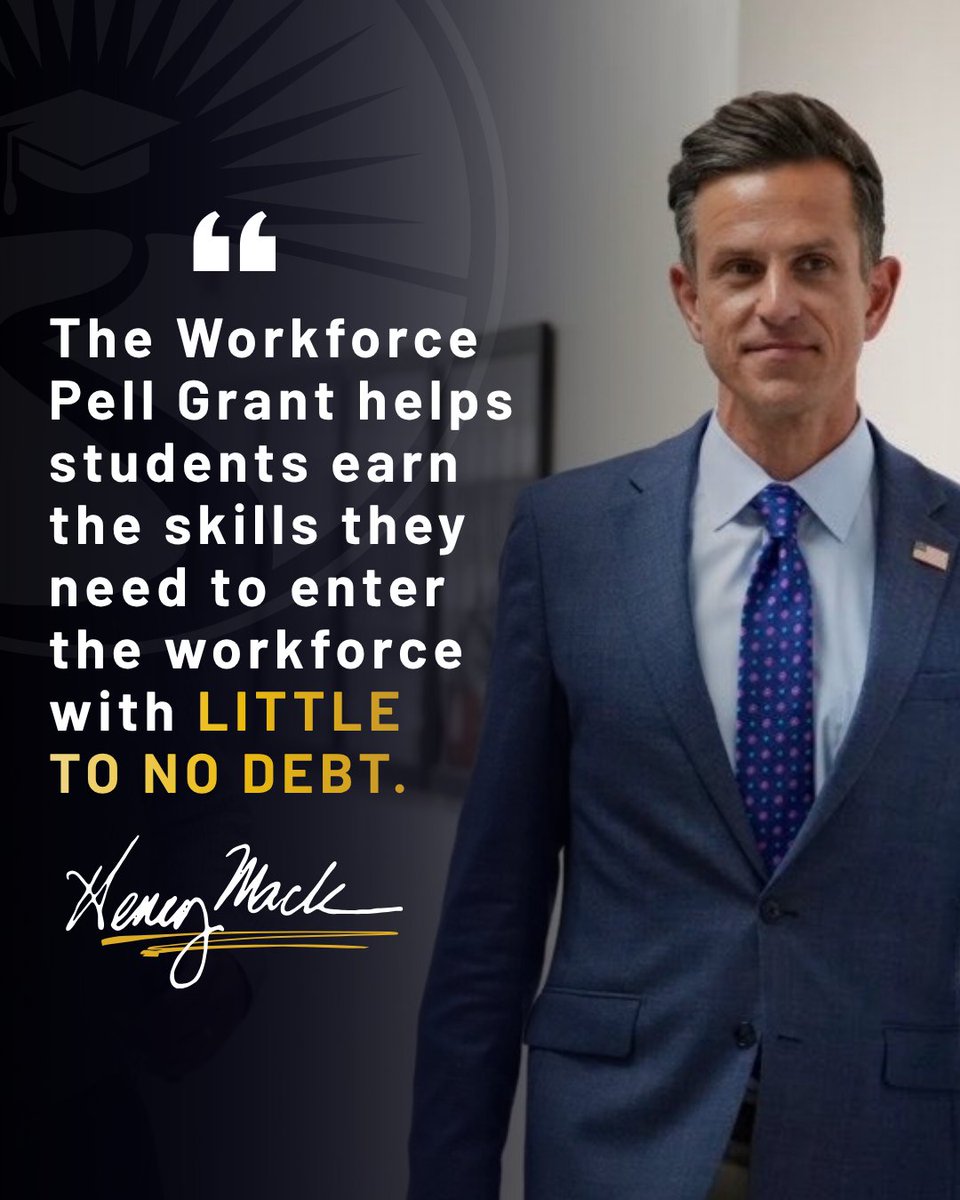 EducationFL's tweet photo. Through Workforce Pell, students can use Pell Grants to cover much of the cost of skills training programs.

For Floridians who take advantage of these grants, this means they can start a high-paying, in-demand career with LITTLE to NO DEBT. https://t.co/YoTioqfNNt