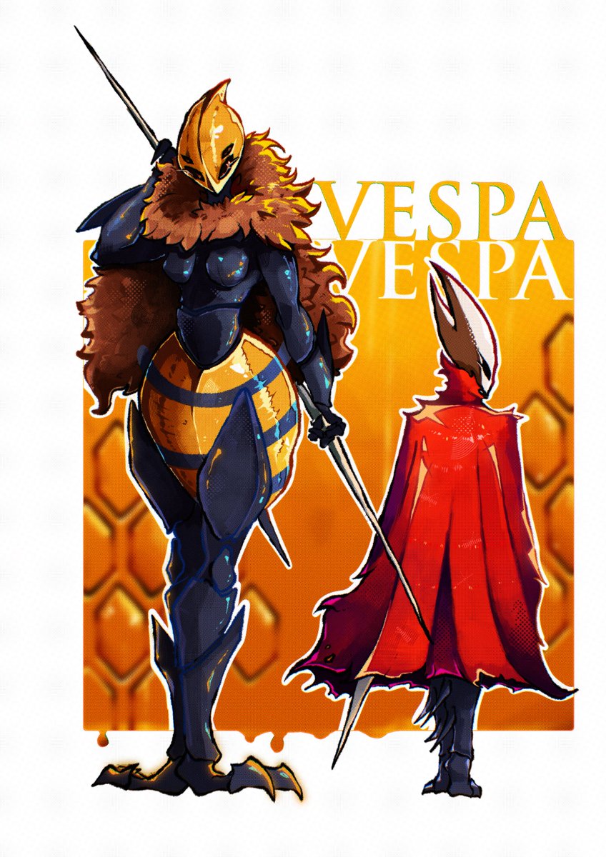 Watfell's tweet photo. Hive queen Vespa from Hollow Knight

#art #hollowknight #hornet #illustration‌‌ https://t.co/vL2XzsscRw