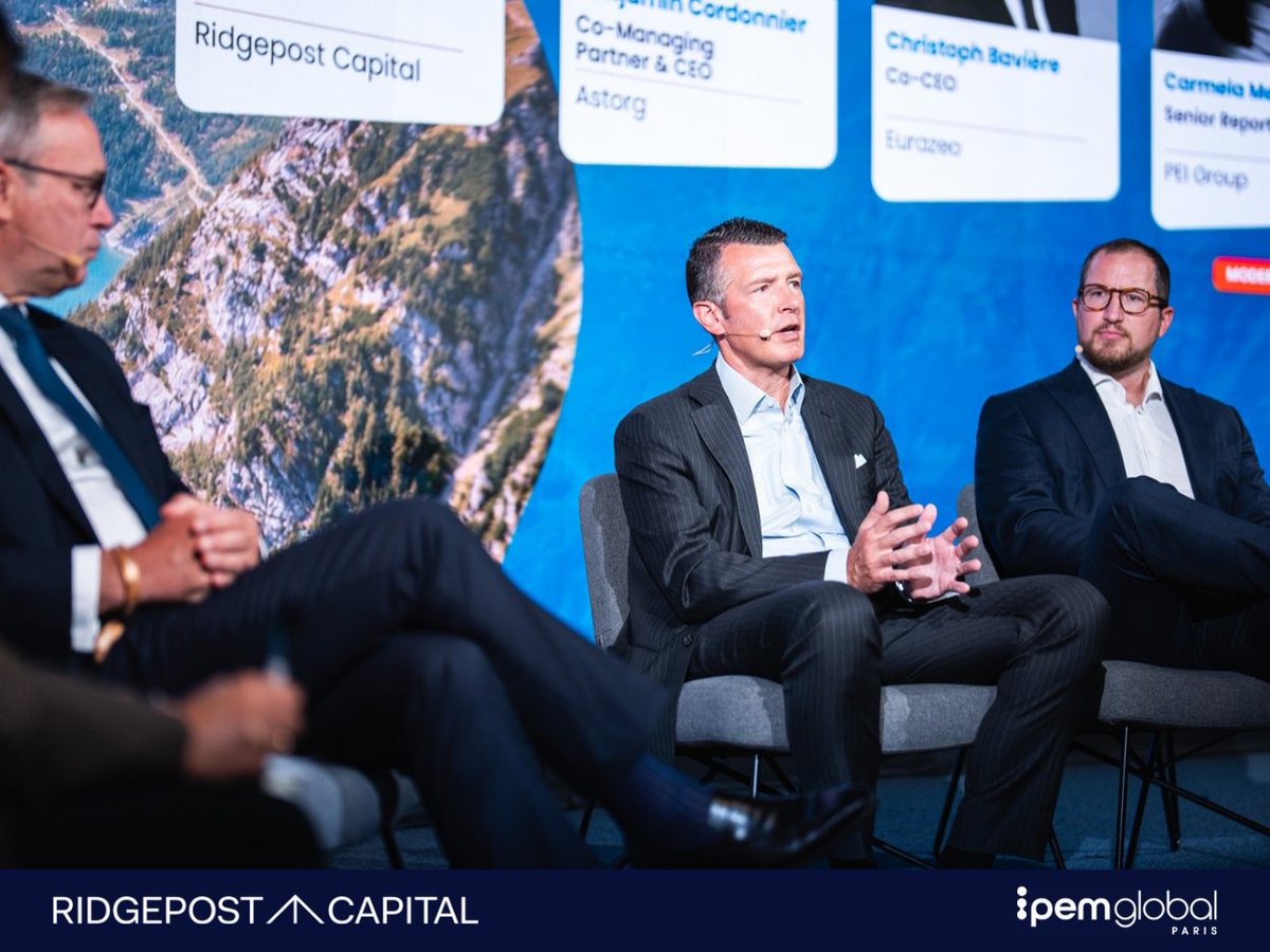 RidgepostCap's tweet photo. A great few days at @IpemMarket Global 2026.

Thank you to everyone who visited the Ridgepost Capital Lounge, attended Luke Sarsfield's keynote session or Eric Halverson's panel discussion, and took the time to connect with colleagues from across our strategies.

We appreciate the opportunity to engage with the global private markets community and thank the IPEM Global team for bringing together another outstanding event.