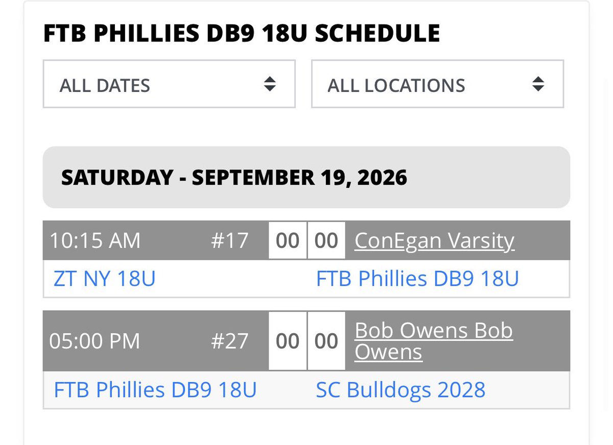 EthanStern28's tweet photo. I will be competing this weekend with @FTB_PhilliesDB9 at the All Star Mid Atlantic Showcase Championship! See below for my schedule. https://t.co/cokkrH8bHI