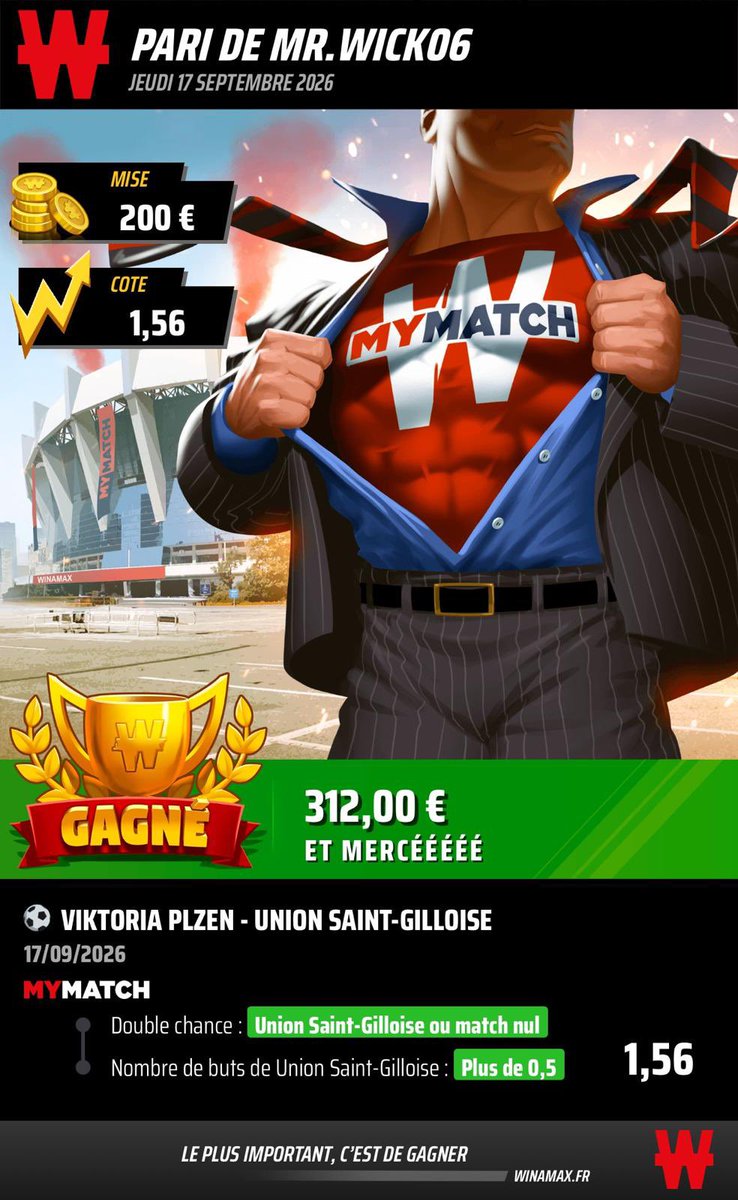 MrWolfCap's tweet photo. Que demander de plus ? Prendre des € facilement grâce à @HITBET47x 
Un monstre #TeamParieur https://t.co/GoKMoYtW3Y