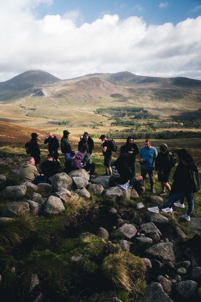 wehackhealth's tweet photo. Hackers in the mountains. ⛰️ Slieve Binnian, Mourne Mountains.
#mournemountains #wehackhealth #whhliftingcamp #embraceagiantspirit https://t.co/5BdWst30Ir