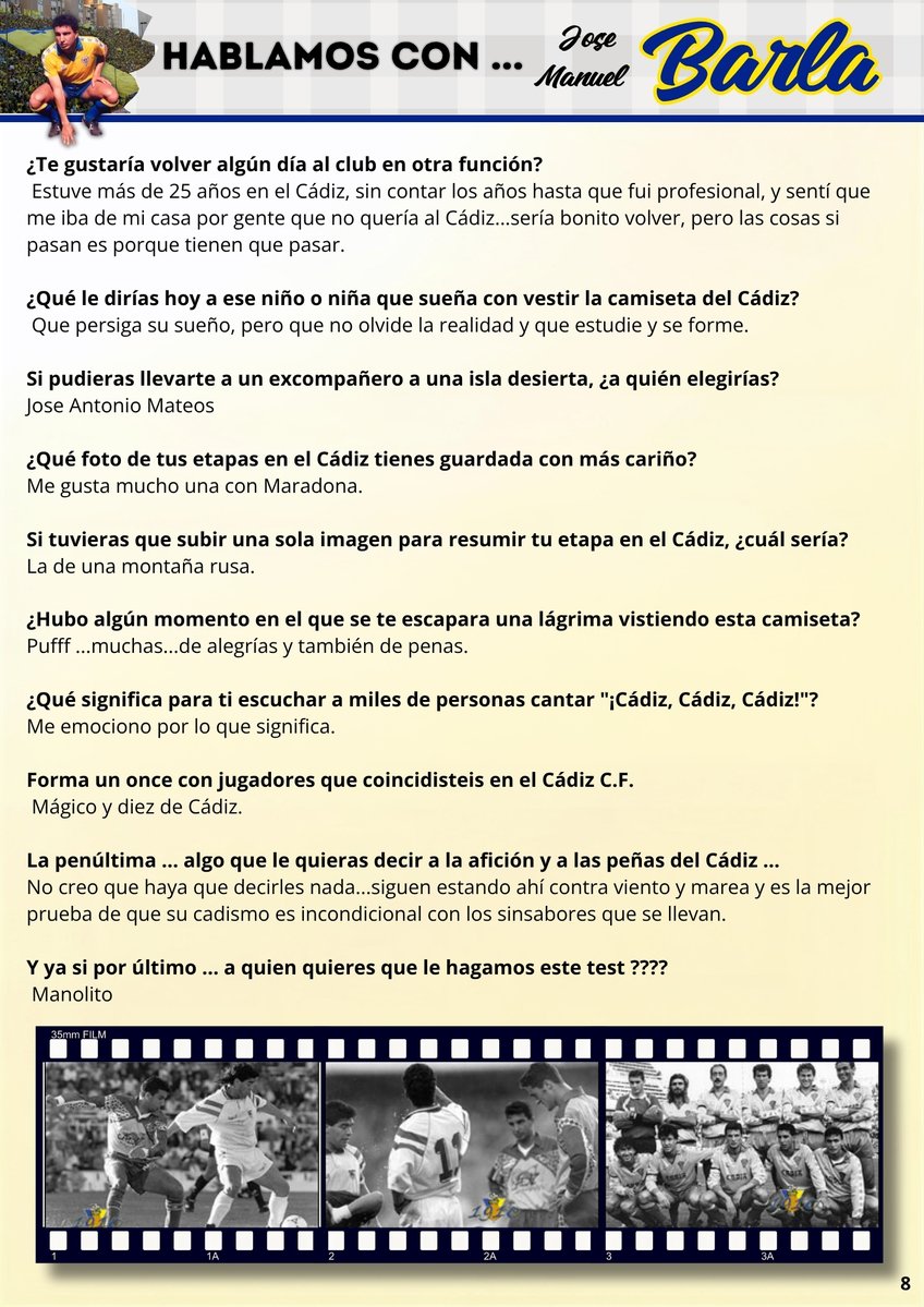 FPCadistas's tweet photo. REVISTA EN AMARILLO Y AZUL
Hablamos con Barla https://t.co/uxENRUfF8B