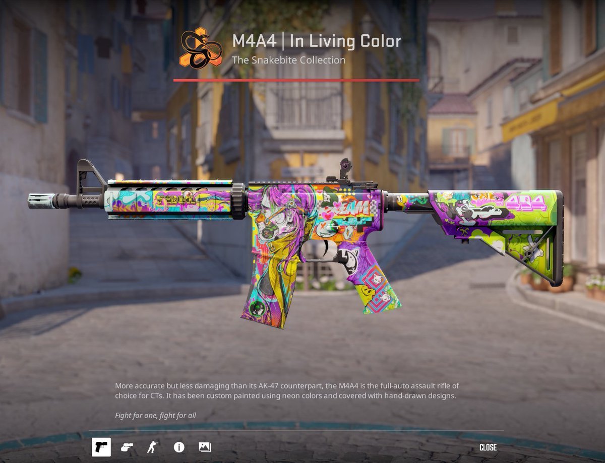 CsgoAsylum's tweet photo. M4A4 | In Living Color $55 | 60hs 🎨

— RT &amp; Follow @CsgoAsylum 
— Like https://t.co/UeEWF909Su (Show prof 🫣)
— SEE ALL (the video have subtitles or can it be viewed in the background) https://t.co/v2nBWR2jnJ