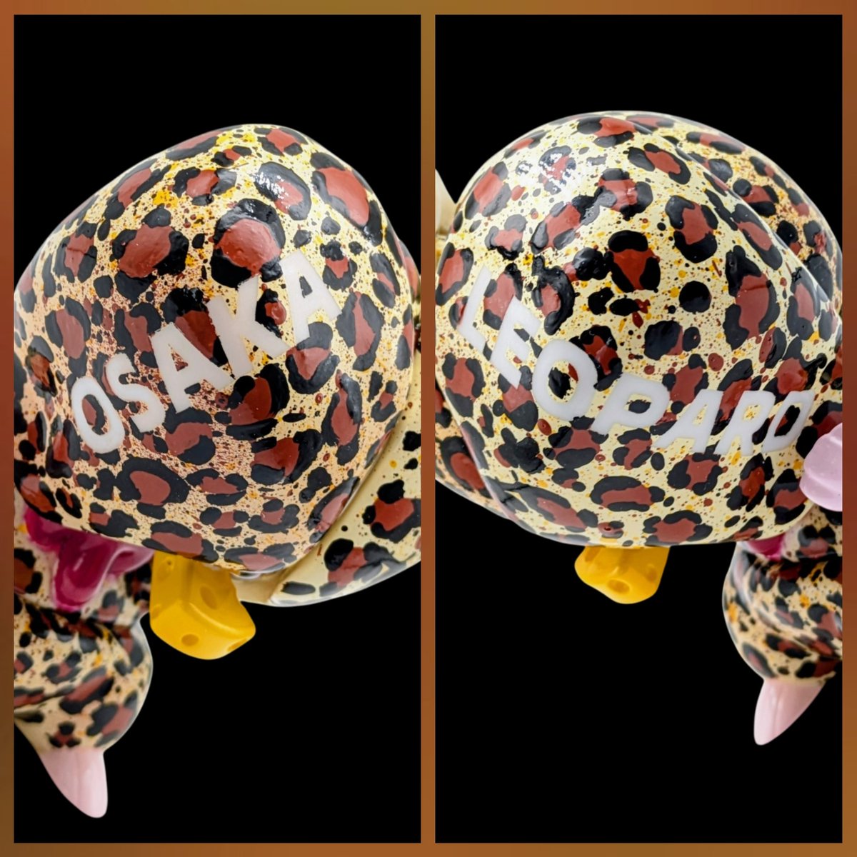 guataro236's tweet photo. ネズミちゃんも新色のヒョウ柄塗りました！🐆
全身ヒョウ柄でクドいかと思ったけど、とにかく派手にすることを優先したかったのでしょうがない😅
こちらもソフコンに連れていくのでよろしくお願いします！！🙋🐀
#ソフビ #sofvi https://t.co/9XDRlsZj1R