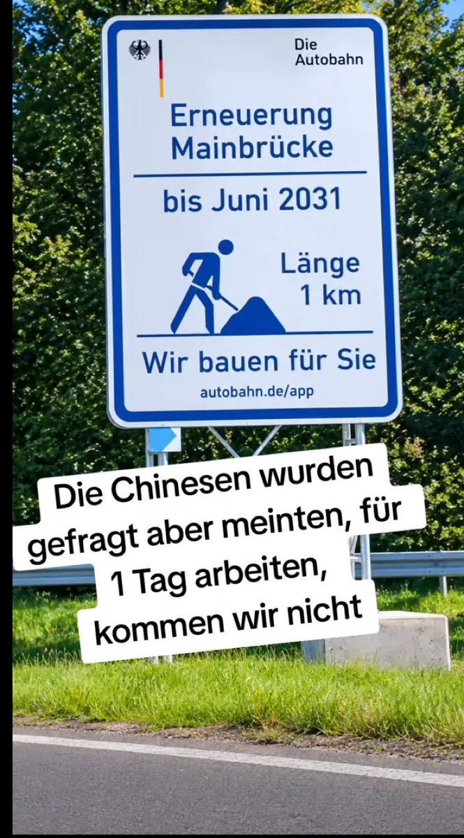 Dittmar_S's tweet photo. Chinesen kommen nicht für einen Tag Arbeit https://t.co/wJWvYqGoow