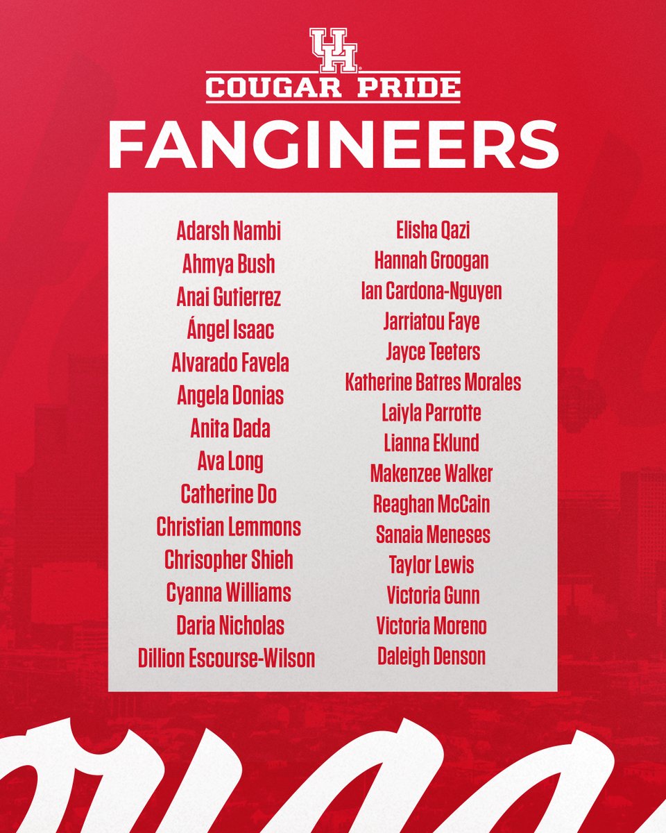 UHCougarPride's tweet photo. Introducing the BEST behind-the-scenes crew! 🐾❤️

Our student workers &amp; GAs keep Cougar Pride moving, and we couldn’t do it without their energy, hard work and dedication.

We’re so lucky to have you on our team! #GoCoogs #BuiltByHouston https://t.co/6v5hIm9jLm