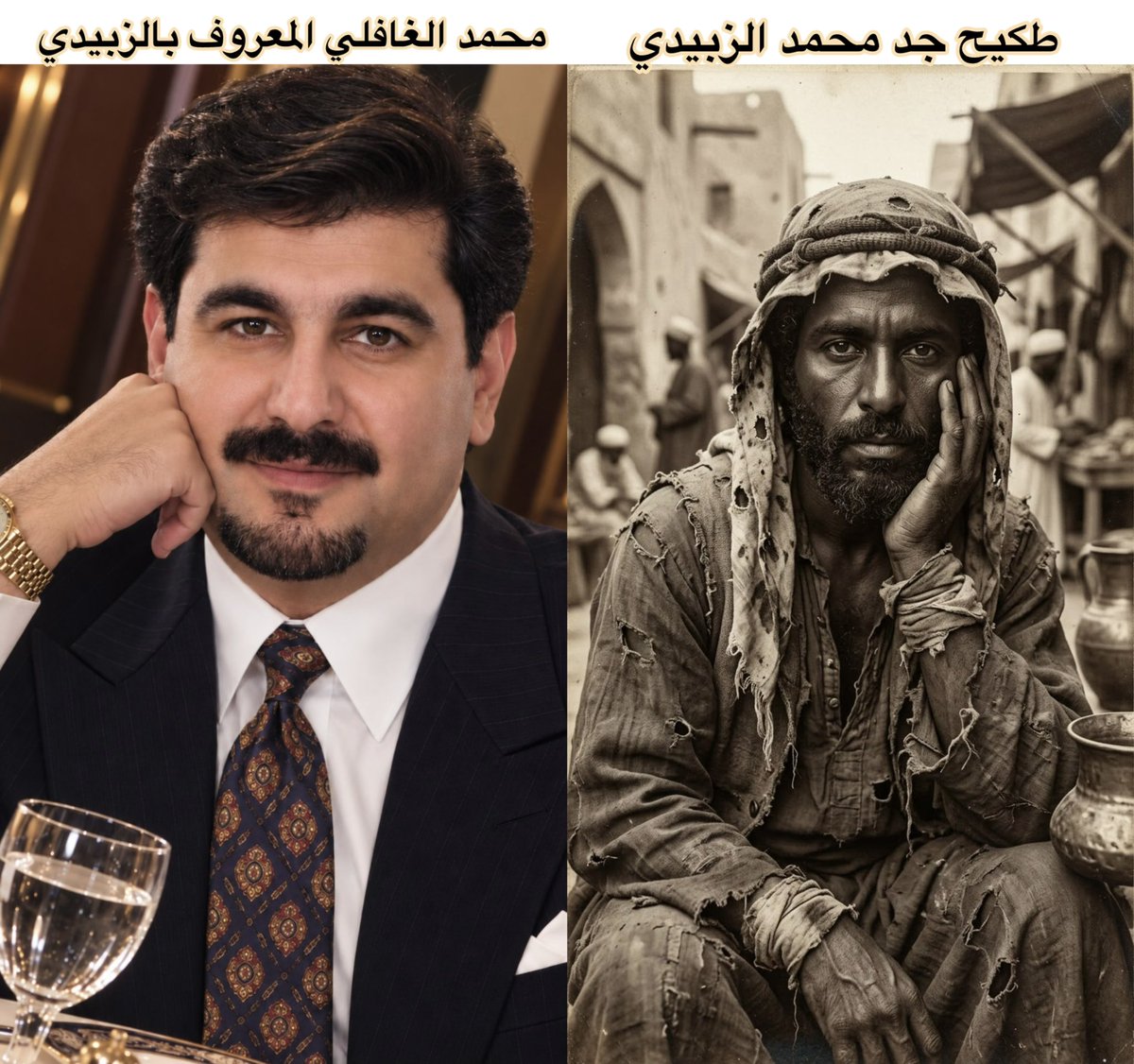 Aalshuwyalei's tweet photo. انتبه من الخوض في الاعراض

نستطيع ان نتكلم بعرضك من خلال احتكاك قومك مع عبيد شيوخ القبائل ومن ثم ظهور نتيجتك الجينية الشاذة بعيد عن قومك.

قصة مفادها ان مرعيد + فرج ( عبدان مملوكان لشيوخ احدى القبائل الكبيرة ) وهذان المملوكان ( مرعيد + فرج ) من اصول صومالية ، وكانا هما المسؤولان عن الاراضي الزراعية التي يقوم بزراعتها البوغافل لصالح هولاء الشيوخ ، وذات مرة وقع احد هاذين المملوكان الصوماليان على امراءة من عشيرة البوغافل ، في ارض مملوكة لسيدهما ويعمل بفلاحتها البوغافل ، فحملت المرأة وانجبت فتى سماه قومه ( طكيح ) ولأنهم ��يسوا من ذوي السطوة والفروسية لم يقوموا بالثأر من العبدان ، وتقبلوا هذا الفتى على مضض وانتسب إلى اهل امه فـ اصبح غافلي لهيبي ، ومن ذريته اليوم الاستاذ القدير  @Akkadian_V12

ليس هناك دليل وشاهد اقوى من جينات المرء التي في جسده ، عشيرة اللهيب في دجلة تكتلوا بمختلف افخاذهم على التحور FGC4415 ، معدا الاستاذ محمد الغافلي ظهرت عينته الجينية على سلالة مغايرة ، ولا يجتمع مع بني قبيلته الا في ادم عليه السلام ابو البشرية ، بدون ان يكون له موروث يذكره انه حليف في قومه !!

اصحاب الفراسة :
ايهم الاقرب لطكيح ، مرعيد ام فرج ؟