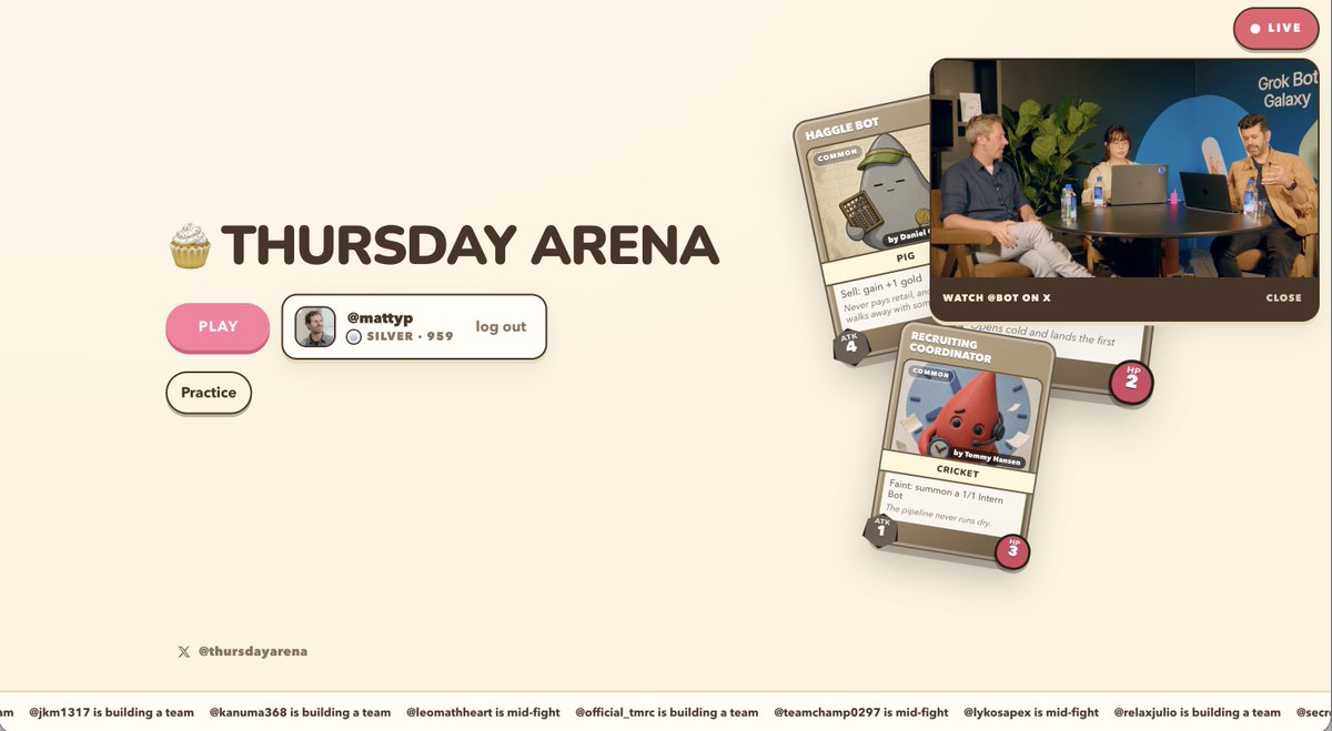 thursdayarena's tweet photo. You can now watch the stream on https://t.co/zFjkLgD4SJ! https://t.co/AspF1rhfUf