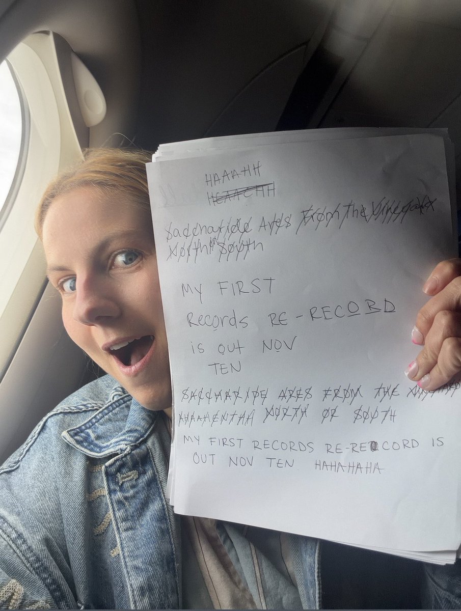 Molly1989vinyl's tweet photo. I have fact checked it TWICE!!! She is correct. Also FOUR HA’s there have been 4 re-records released… and NOV 10th is the original release date of reputation… AND it’s Meredith’s birthday! https://t.co/UCyRhjTKkX