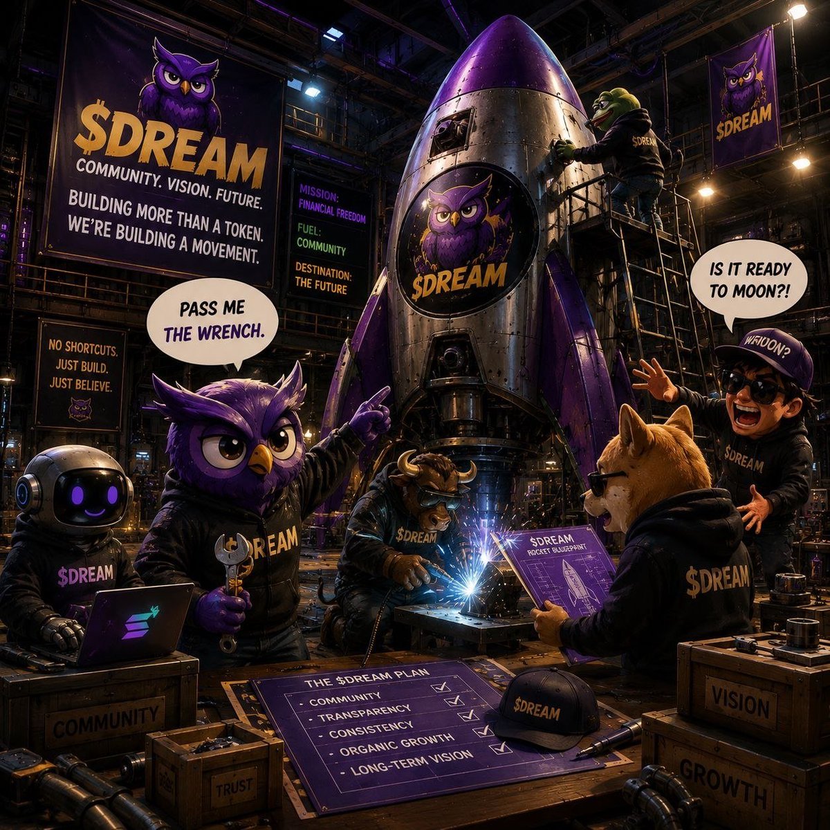 Elijahhh001's tweet photo. @Cointelegraph Everyone is chasing the next ticker.

We’re building around one.
$DREAM 🦉

The Night Owls are awake.
The community is growing.
The launch is getting closer.
@DreamCoinsSol
When the ticker starts flying across the timeline, remember you saw it early.

$DREAM — launch incoming. 🚀 https://t.co/FvN5IWacB4