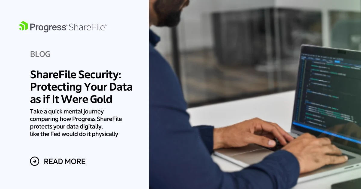 Blog banner: ShareFile Security: Protecting Your Data as if It Were Gold