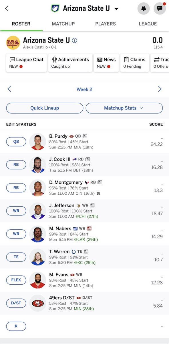 RuAlexis95's tweet photo. @PPRFantasyTips Help who drop to get kicker https://t.co/tN2xrT0GhN